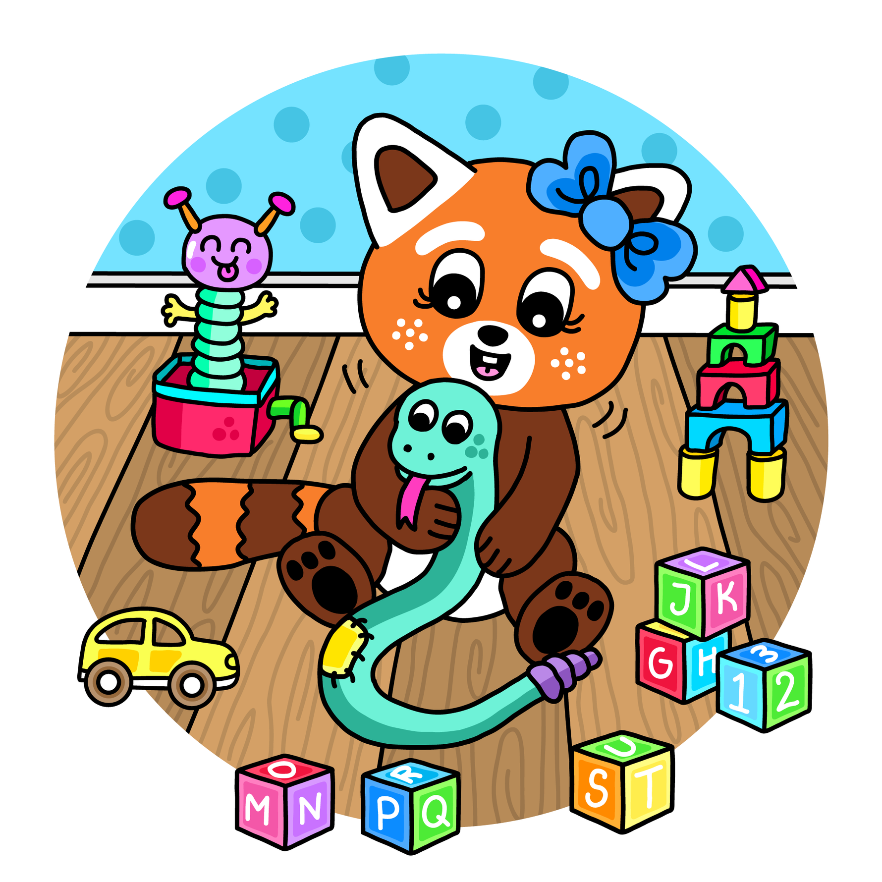 Pukkins lillasyster Pikkis den röda pandan