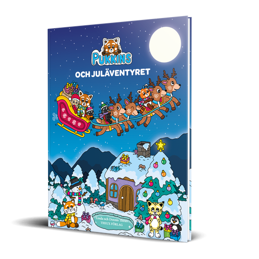 Pukkins och juläventyret barnbok 3-6
