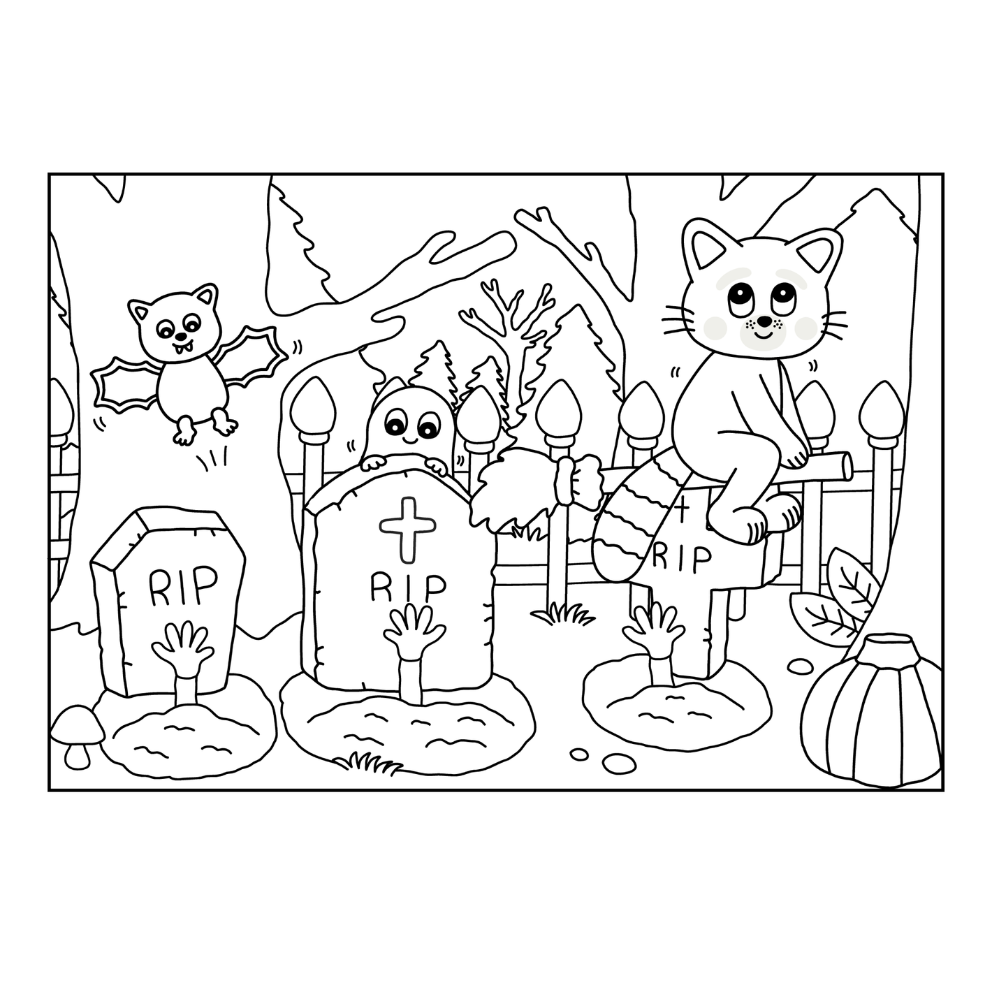 målarbilder Halloween till barn