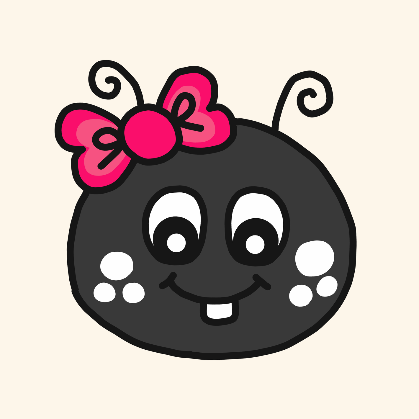 Pukkins kompis Moo - mask att skriva ut - ikon