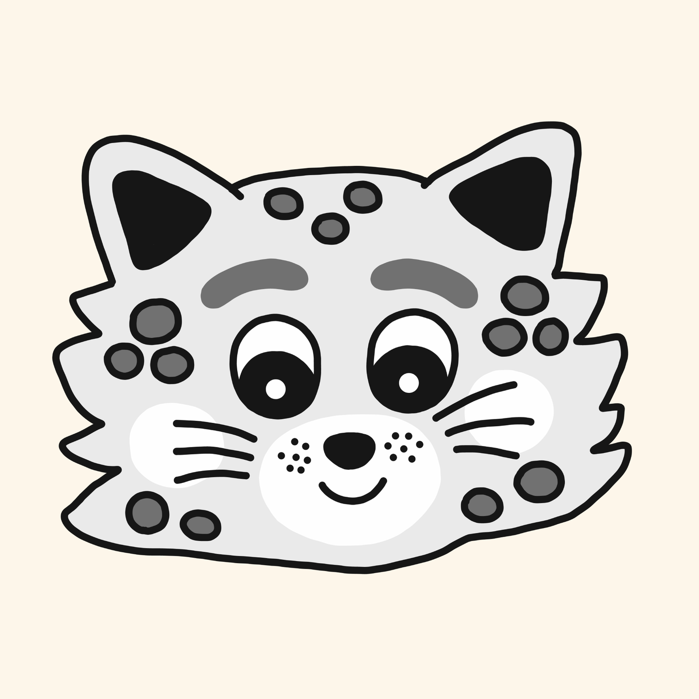 Pukkins kompis Luddis - mask att skriva ut - ikon