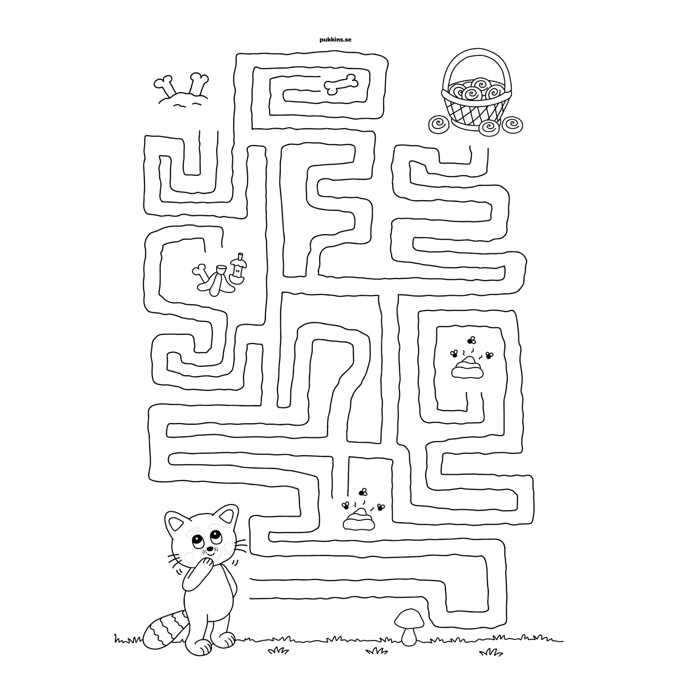 pyssel för barn - Pukkins labyrint - framsida ikon