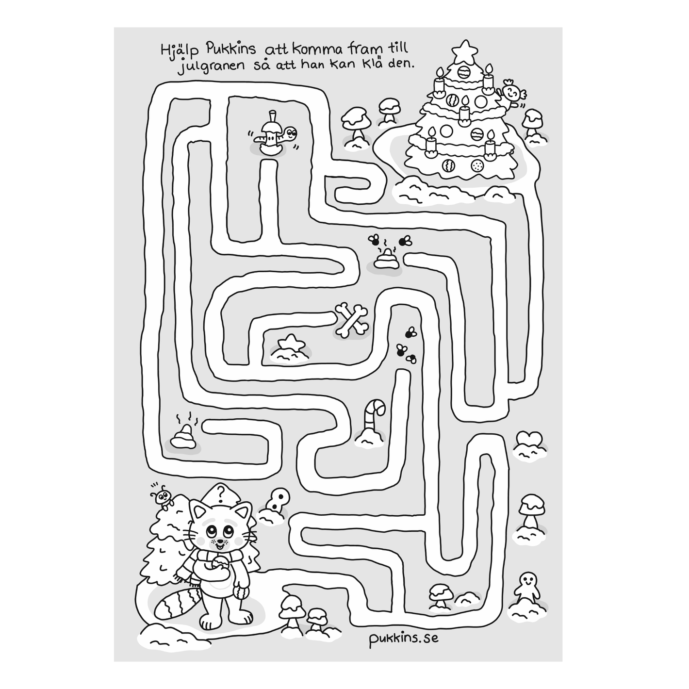 jul pyssel för barn - labyrint framsida ikon