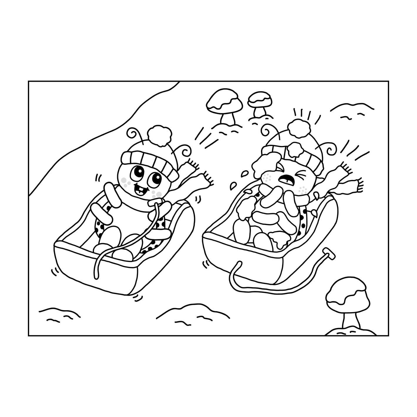 gratis pyssel till barn vinter