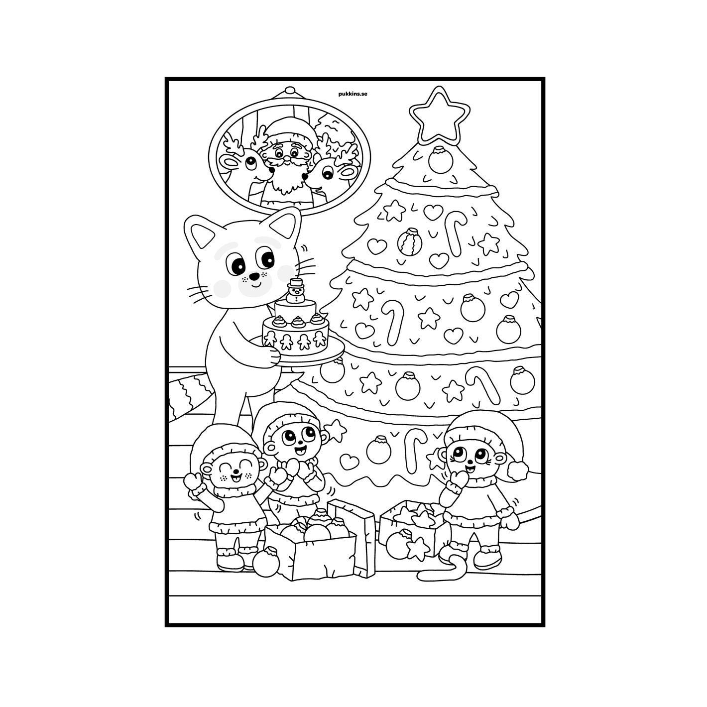 julpyssel att skriva ut med Pukkins