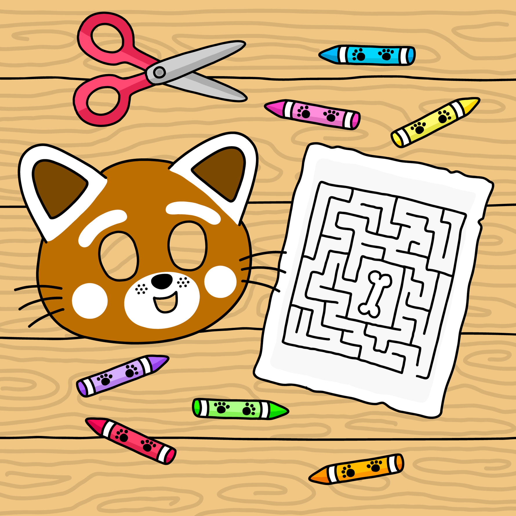 pyssel och labyrinter att skriva ut