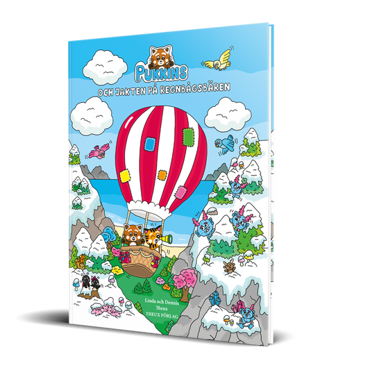 Pukkins och jakten på regnbågsbären rolig barnbok 3-6