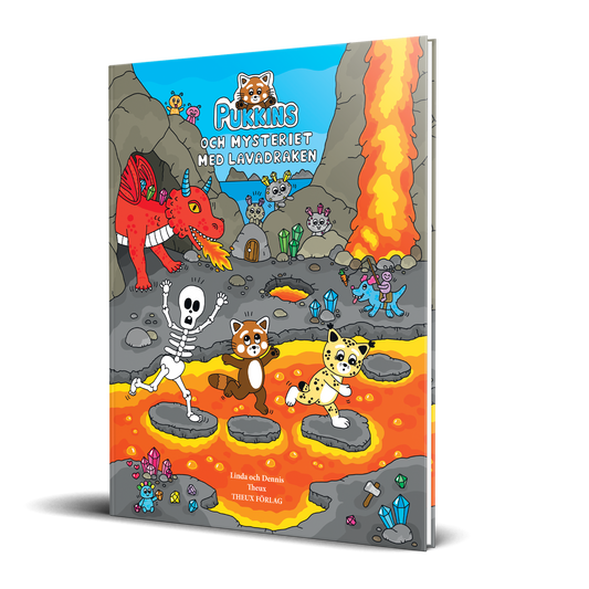 Pukkins och mysteriet med lavadraken rolig barnbok 3-6