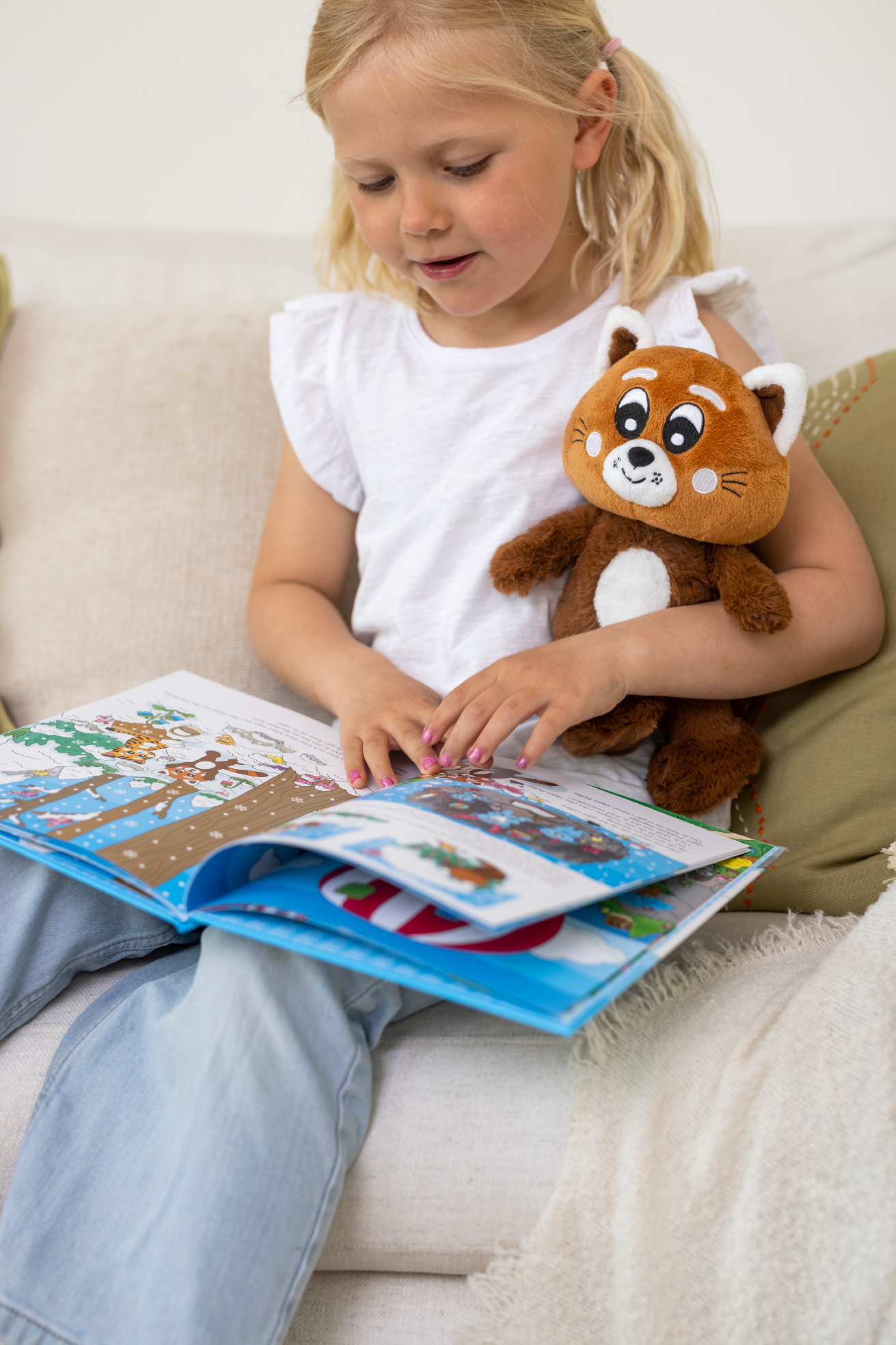 Teddykompaniet gosedjur Pukkins den röda pandan