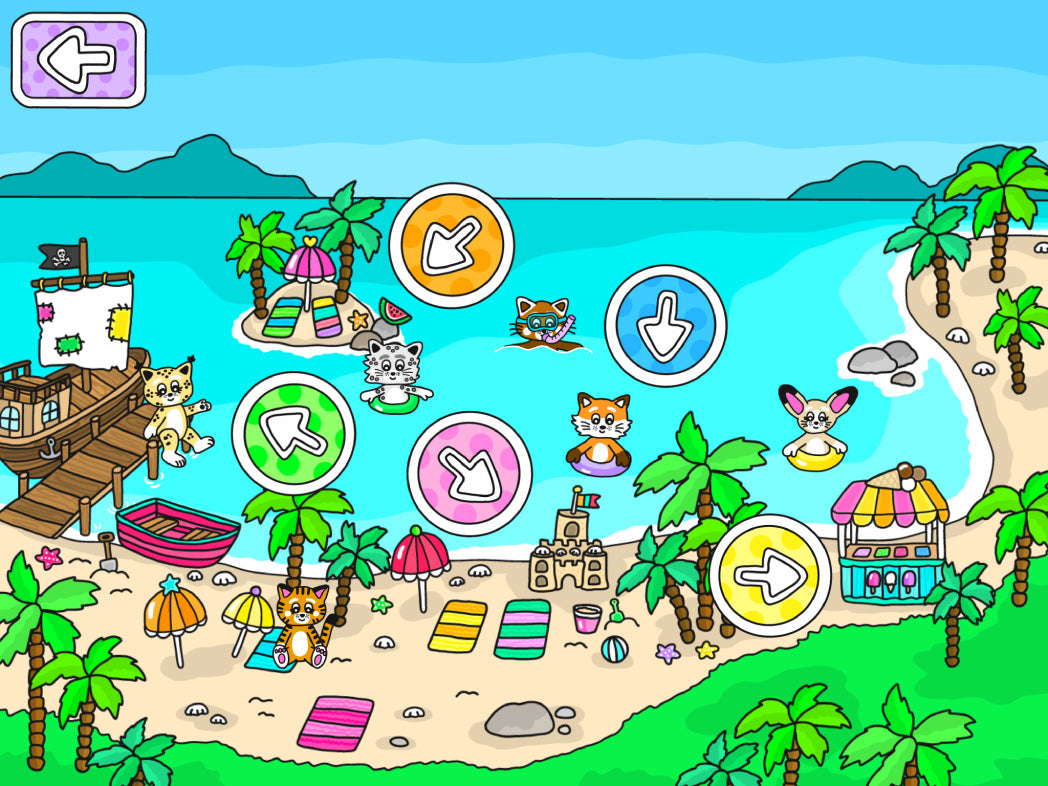 Pukkins mobilspel Pukkins sommar en pedagogisk rolig app för barn