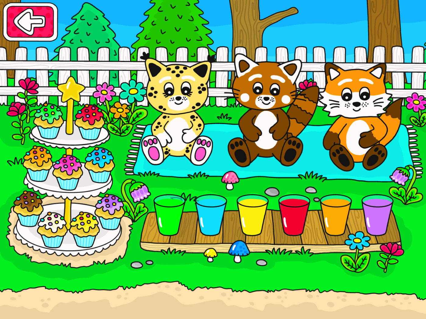 picknick i Pukkins trädgård en rolig och pedagogisk mobilapp för barn