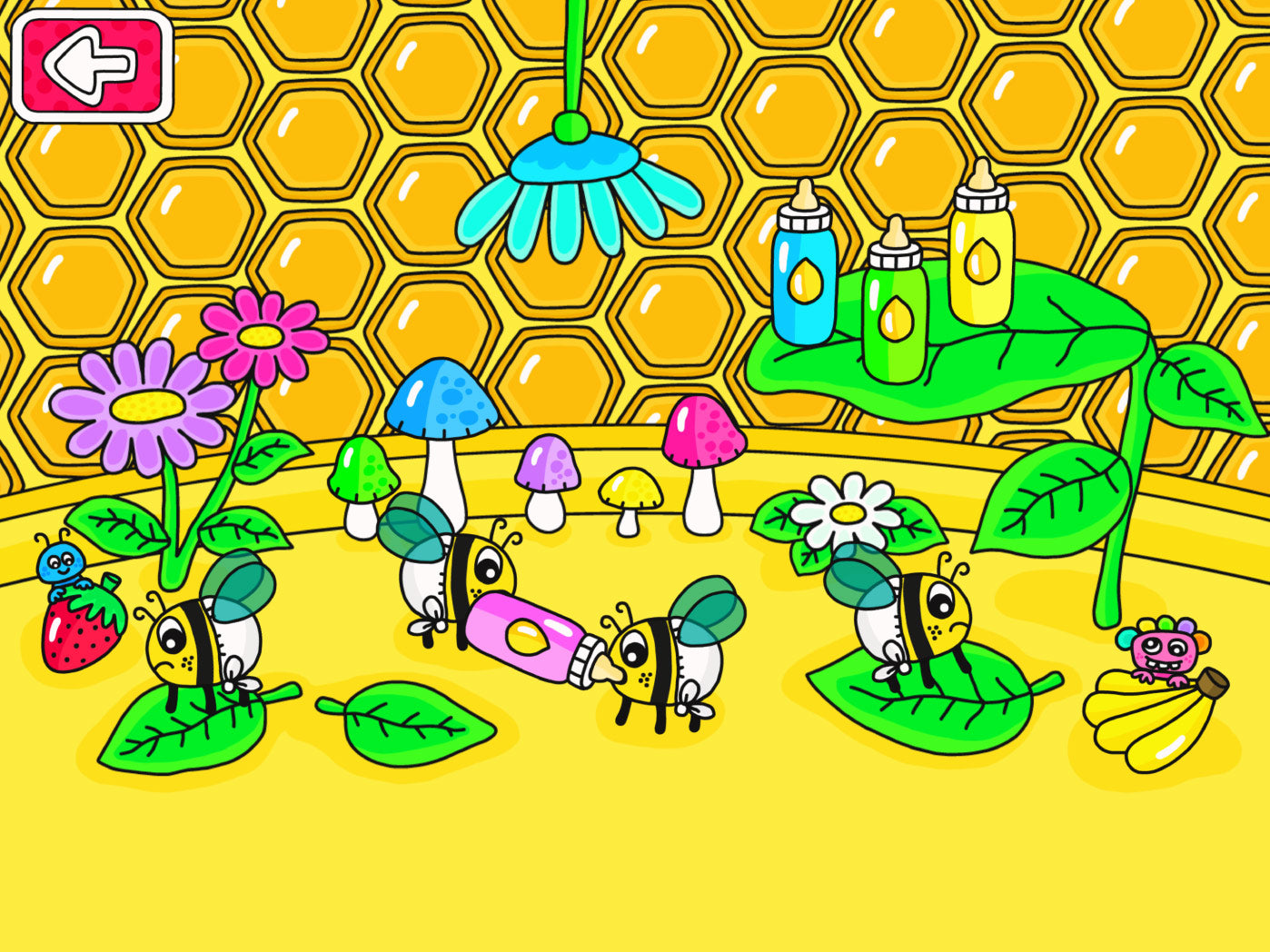 Pukkins inne i bikupan, Pukkins trädgård en rolig och pedagogisk mobilapp för barn