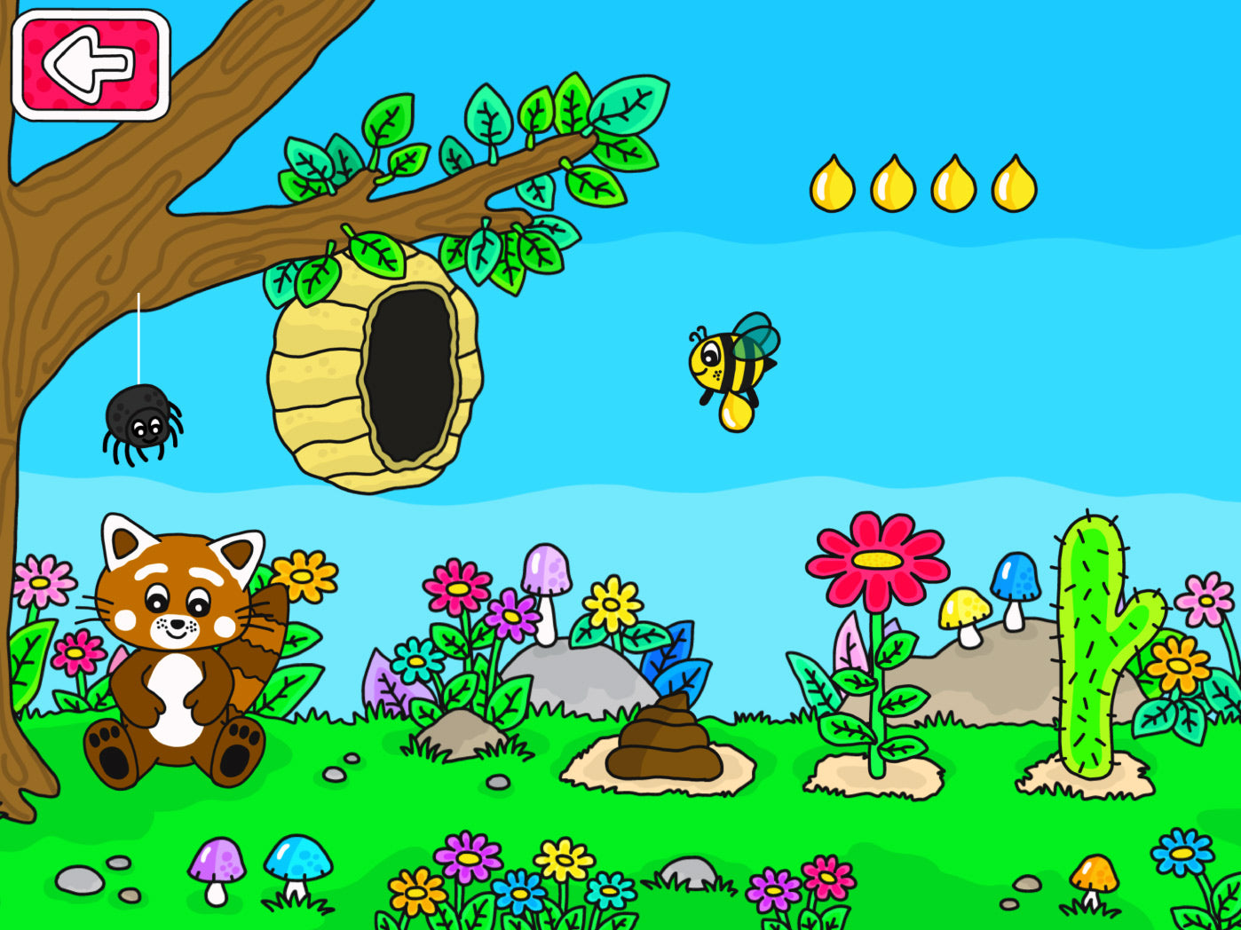 Pukkins trädgård en rolig och pedagogisk mobilapp för barn