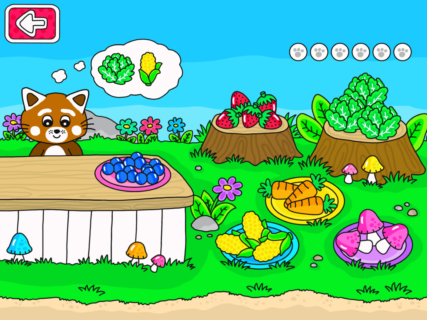 Pukkins trädgård en rolig och pedagogisk mobilapp för barn