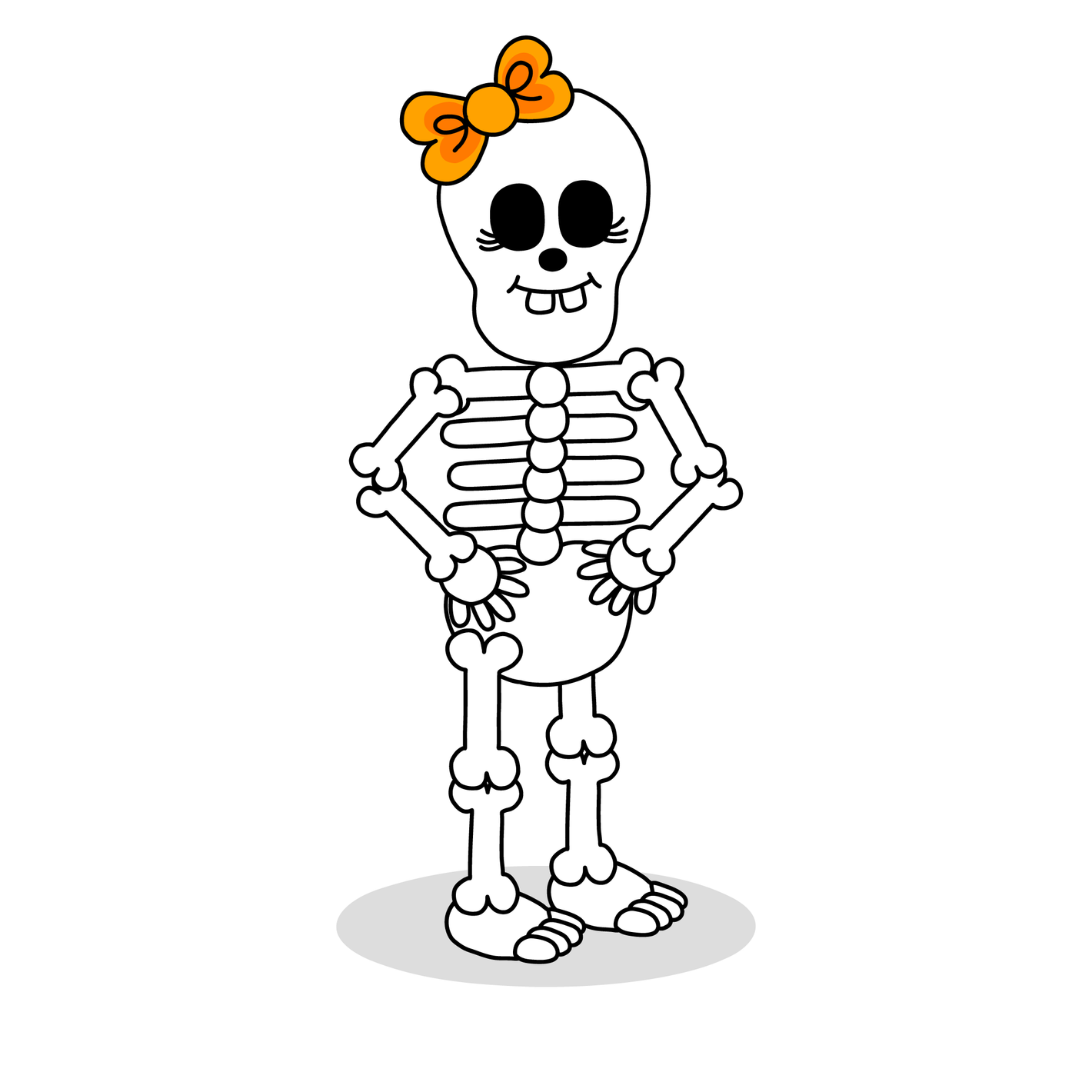 Pukkins kompis skelettet Skramla