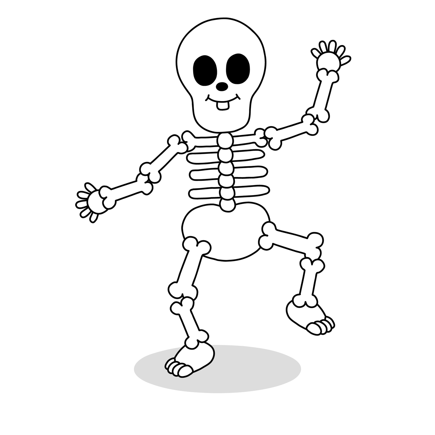Pukkins kompis skelettet Skrammel