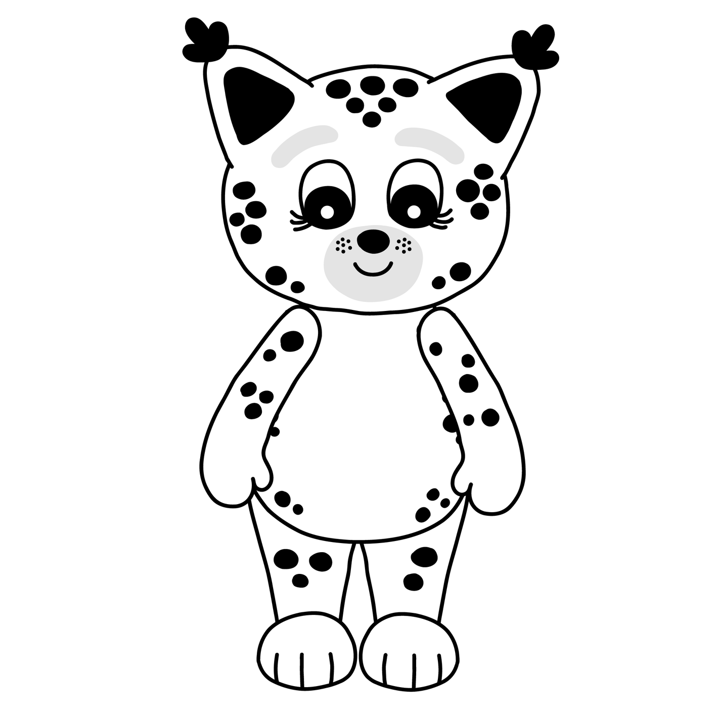 gratis färgläggningsbild lodjur